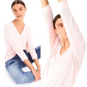 ‼️SOLD J. Crew Super Soft V-Neck Knit Top Blush